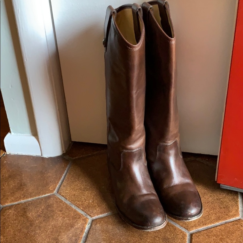 Frye brown leather boots